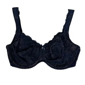 Rosa Faia Bobette Full Cup Lace Underwire Bra 5289-001 Black Size 36G Romantic
